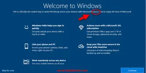 It said welcome to Windows on startup on my screen after another round of updates. I grabbed the opportunity to write about this here.