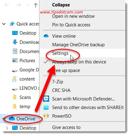 onedrive add desktop folder