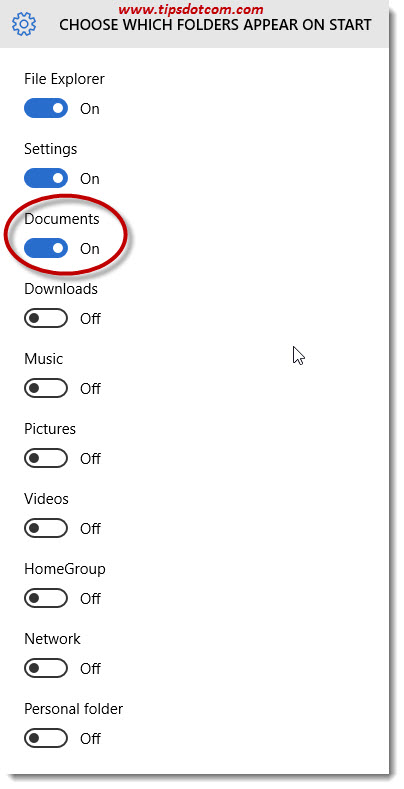 Add My Documents To The Start Menu 04 Add My Documents To The Start Menu 04