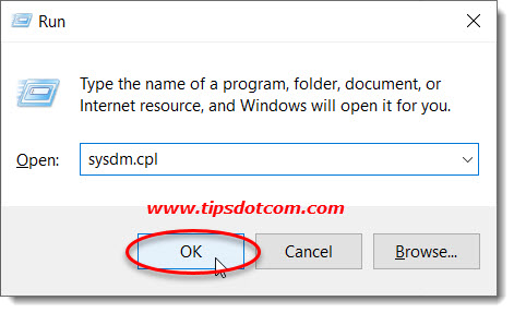 The Windows run box The Windows run box