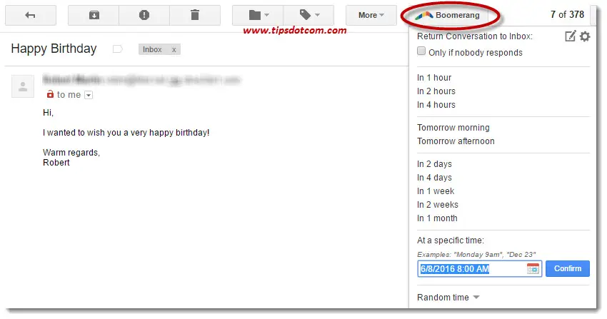 how3 to use boomerang for gmail how3 to use boomerang for gmail