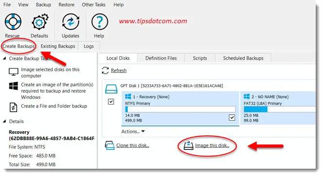 Creating the system image Creating the system image