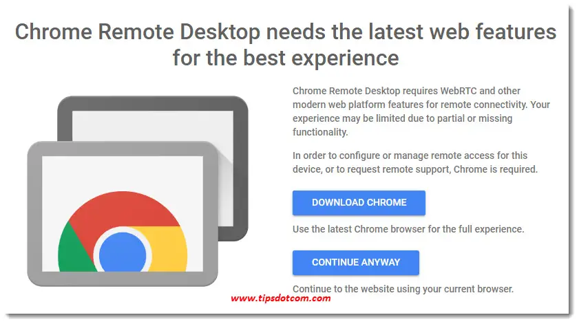 chrome remote desktop icon missing