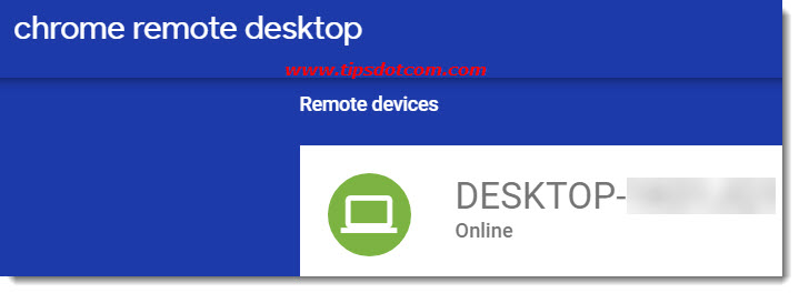 get chrome remote desktop