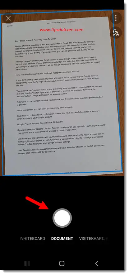 Using Onedrive to convert a physical document to Word Using Onedrive to convert a physical document to Word