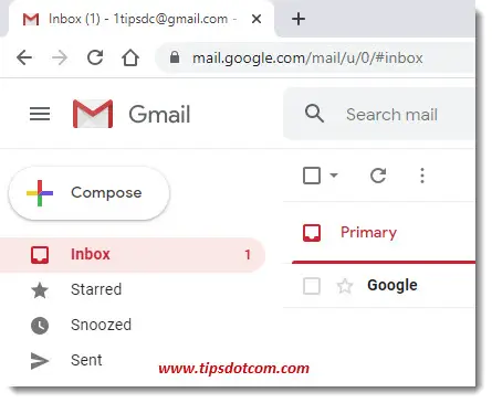 The Google Gmail Inbox