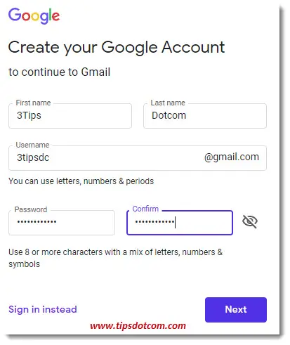 Account gmail sign up Gmail