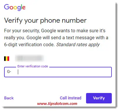 Phone number verification