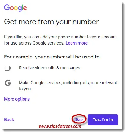 Adding phone number options (optional)