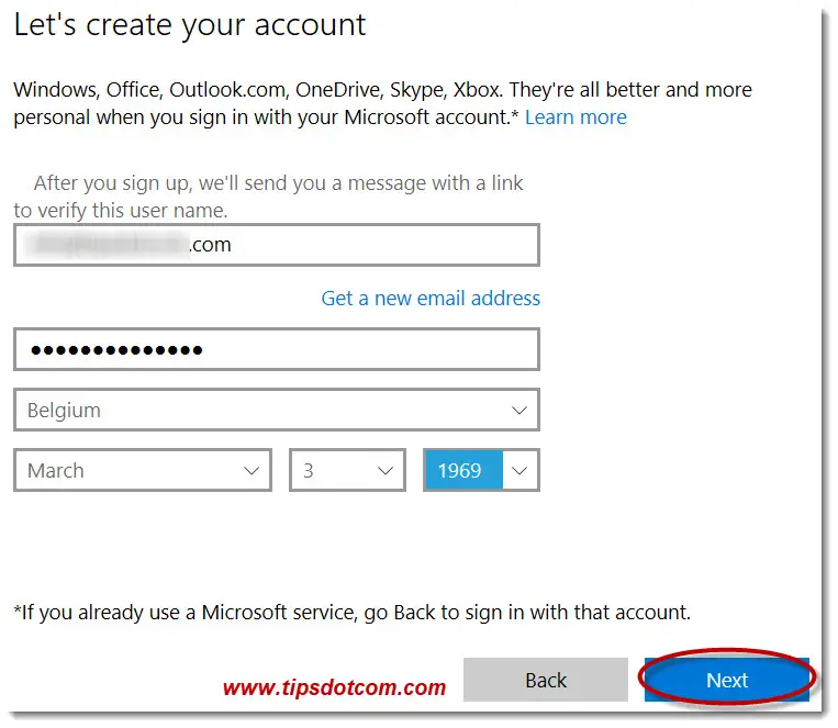 how to change my microsoft account