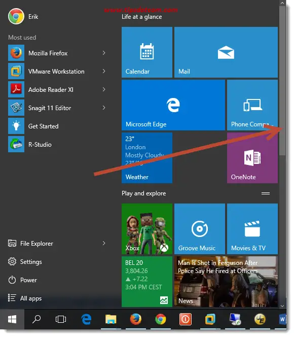 windows 10 start menu scrolling down on its own windows 10 start menu scrolling down on its own
