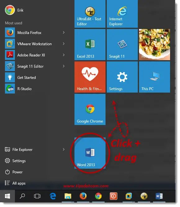 Customize Windows 10 Start Menu 11 Customize Windows 10 Start Menu 11