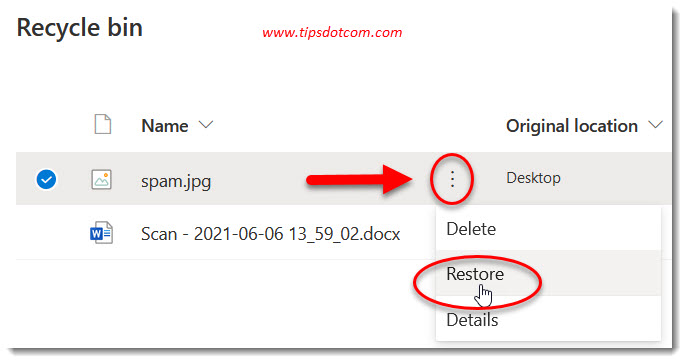 Deleted Files are Removed Everywhere OneDrive Message