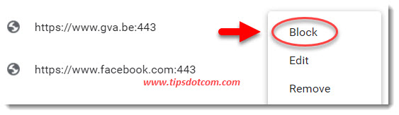 Click block to disable Chrome notifications for that website Click block to disable Chrome notifications for that website