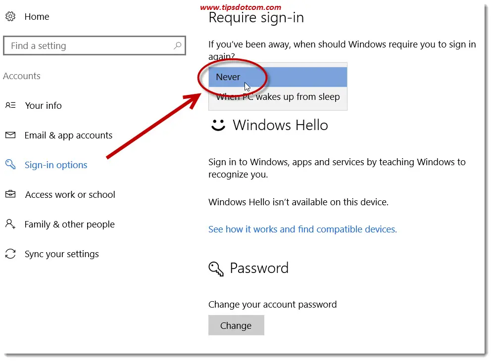 Disable Login Password - 04