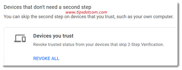 Trusted devices in your Google account Trusted devices in your Google account