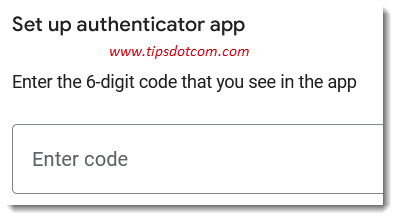 Enter the 6 digit code Enter the 6 digit code