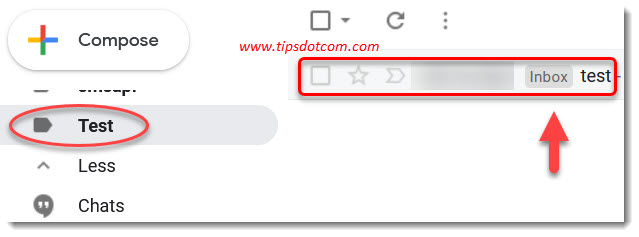 Labeled message still also has "Inbox" label Labeled message still also has "Inbox" label