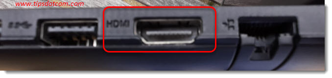 HDMI-Anschluss an meinem Laptop