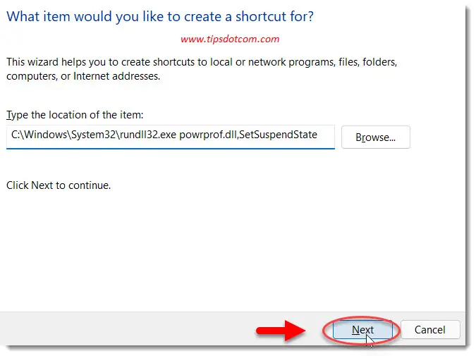 Type C:\Windows\System32\rundll32.exe powrprof.dll,SetSuspendState Type C:\Windows\System32\rundll32.exe powrprof.dll,SetSuspendState