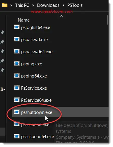 The psshutdown utility The psshutdown utility