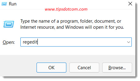 type “regedit” in the run box type “regedit” in the run box