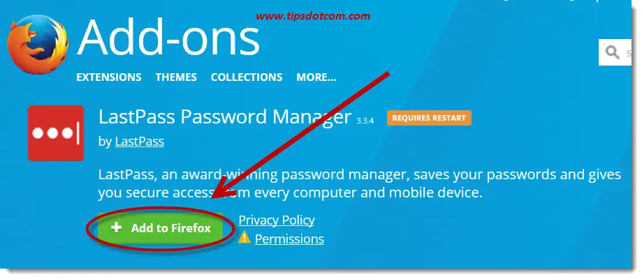 lastpass browser extension firefox