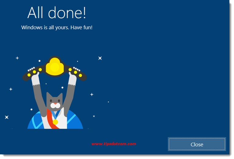 Finished setting up your device Finished setting up your device