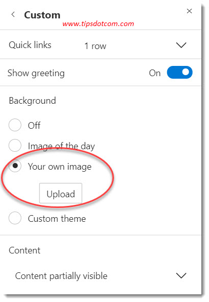Changing the Microsoft Edge background image Changing the Microsoft Edge background image