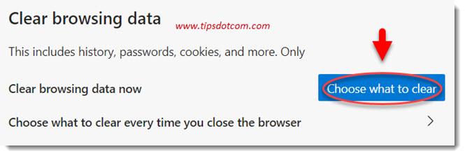 Microsoft Edge clear browsing data Microsoft Edge clear browsing data