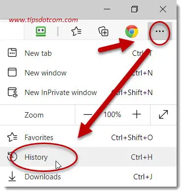 Microsoft Edge browsing history Microsoft Edge browsing history
