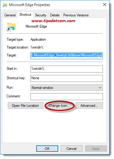 Create a microsoft edge icon on desktop travelsfer