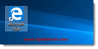 create a microsoft edge icon on desktop