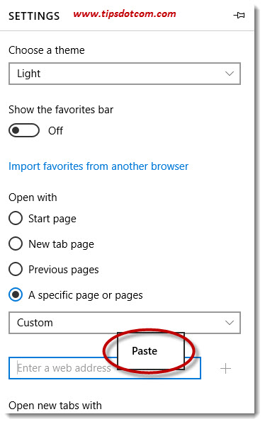 Microsoft Edge Start Page - Change Homepage