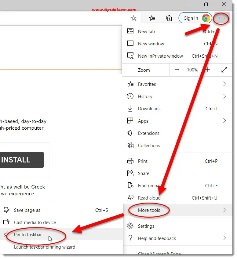 how to create a web page shortcut