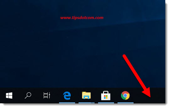Pick an empty space on your taskbar