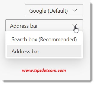 New Microsoft Edge Search Engine settings New Microsoft Edge Search Engine settings