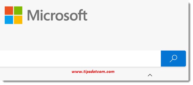 The Microsoft search box in a new tab The Microsoft search box in a new tab