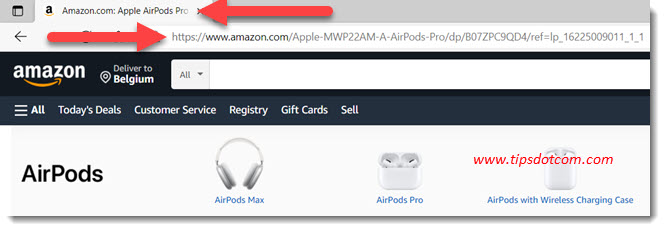 Tab title and address bar in Microsoft Edge Tab title and address bar in Microsoft Edge