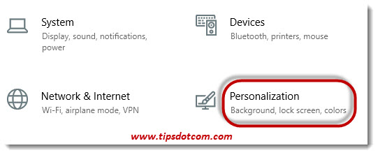 Select personalization Select personalization