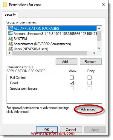 Click advanced Click advanced