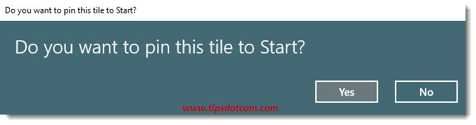 Are you sure to pin a Microsoft Edge shortcut on the start menu?