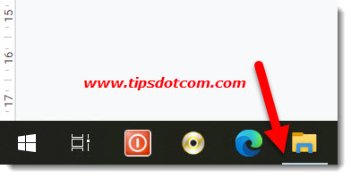 Pin File Explorer to the taskbar in Windows 10