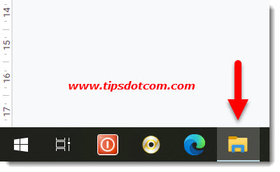 Pin File Explorer to the taskbar in Windows 10