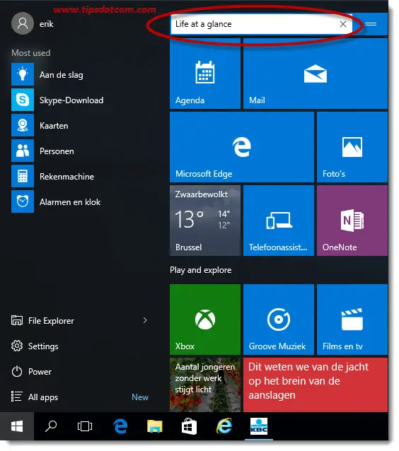 Remove Life At A Glance In Windows 10 03 Remove Life At A Glance In Windows 10 03