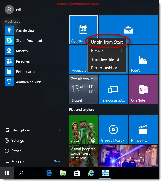 Remove Life At A Glance In Windows 10 05 Remove Life At A Glance In Windows 10 05