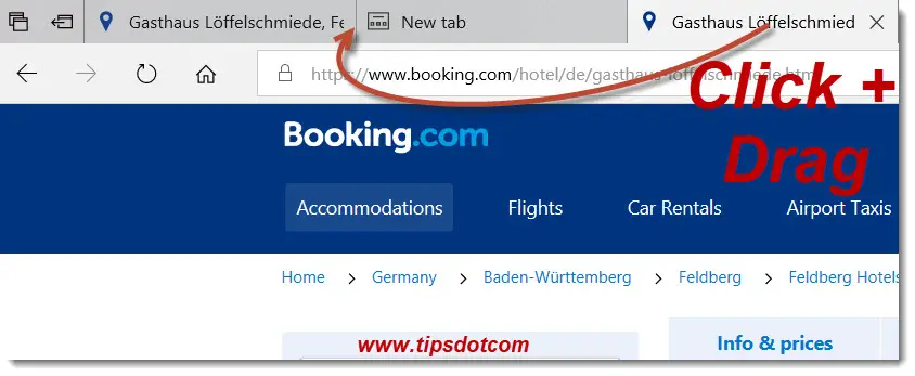 Tabs in Microsoft Edge 11 Tabs in Microsoft Edge 11
