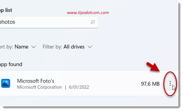 Click the three dots Click the three dots