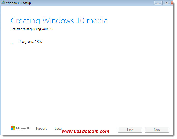 Creating Windows 10 media