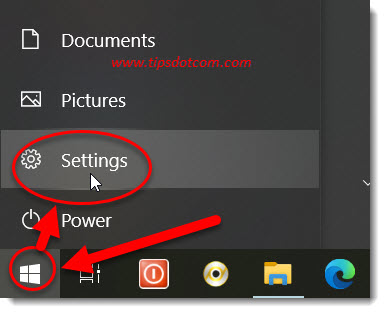 Select Windows 10 settings Select Windows 10 settings